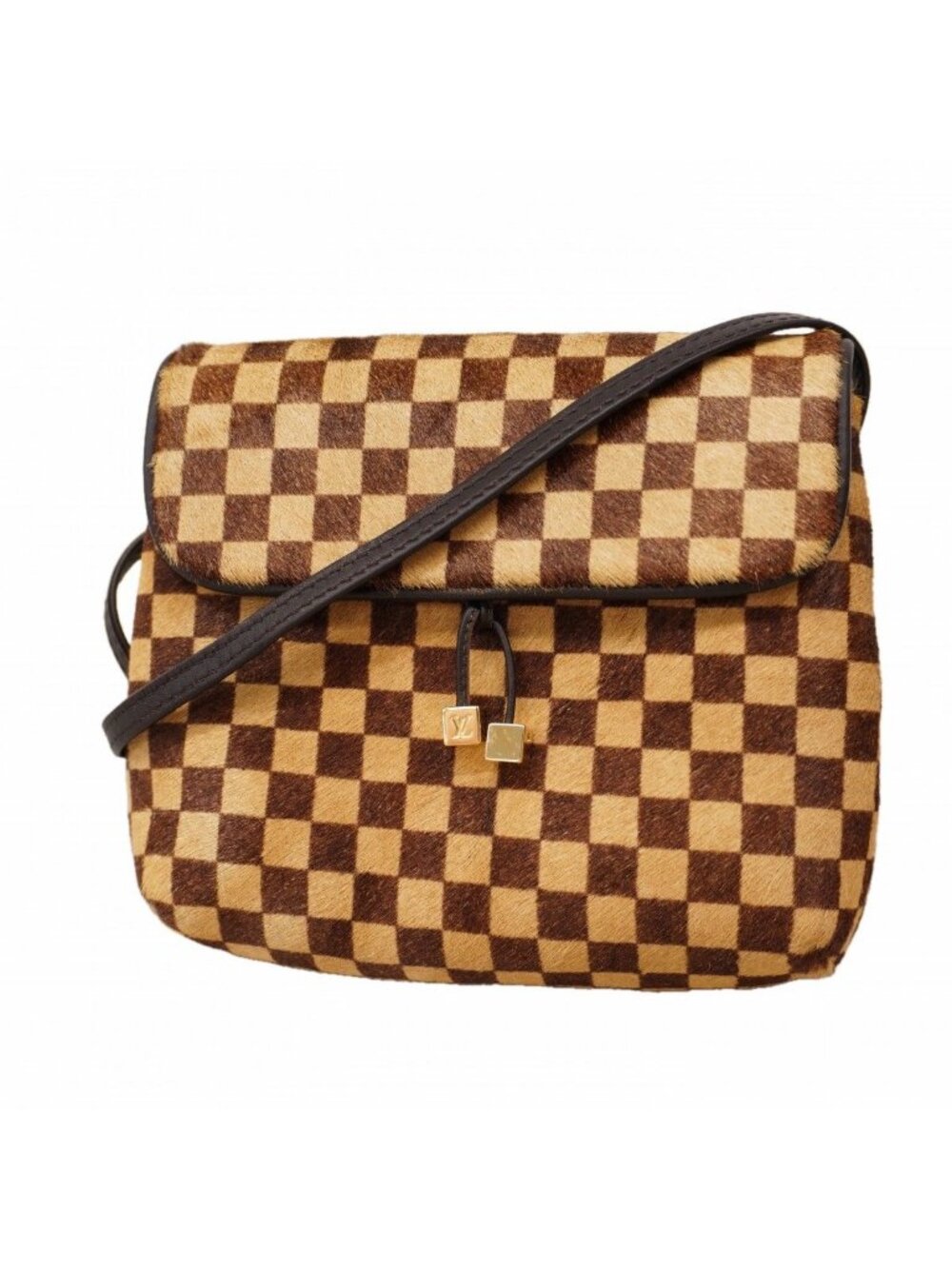 Louis Vuitton Shoulder Bag Damier Sauvage Gazelle Brown
